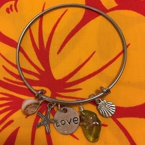 Adjustable Bangle Charm Bracelet.